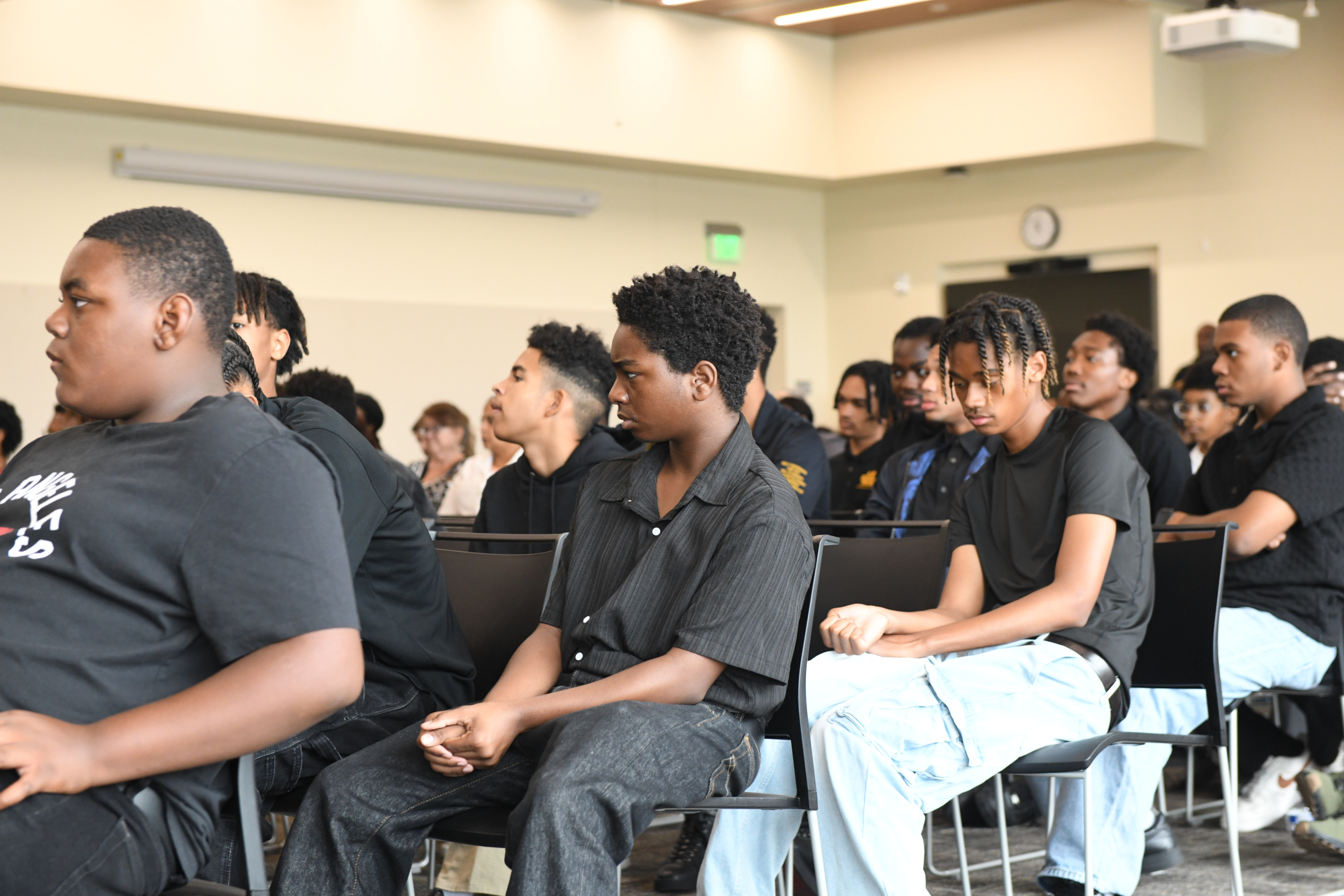 Students seated in classroom
